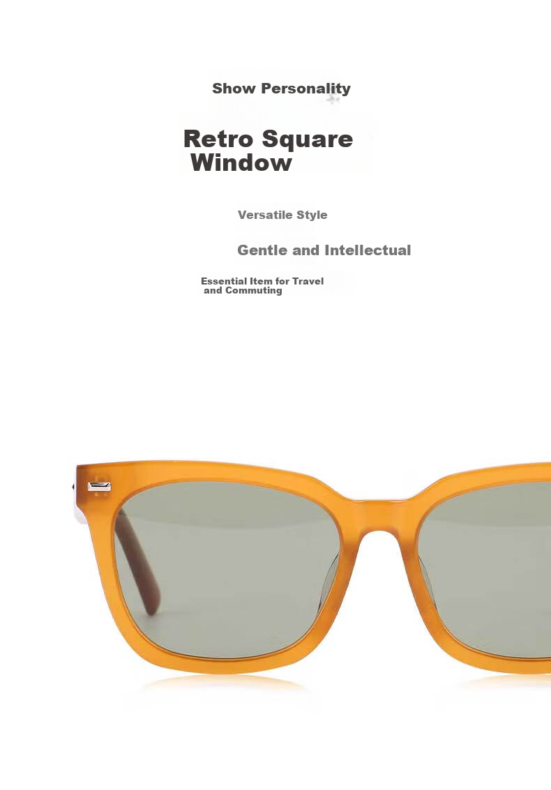 LOOK Sunglasses UV Protection Vintage Small Square Frame Red Bean Style Unisex Sun Glasses Back to School Christmas Gift 2