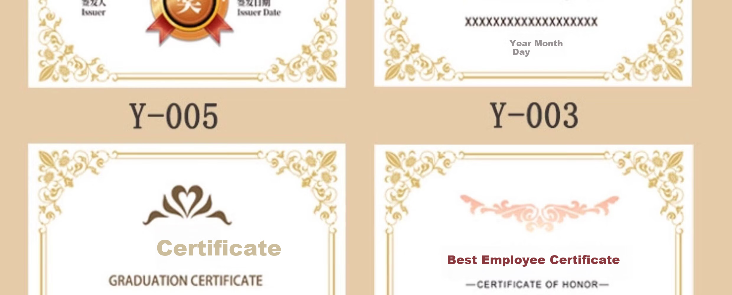 Shuxing New Style Honor Certificate Custom Graduation Certificate Appointment Letter Notification Authorization Inner Pages Custom Kindergarten School Business Core Printing A4 European Style 31