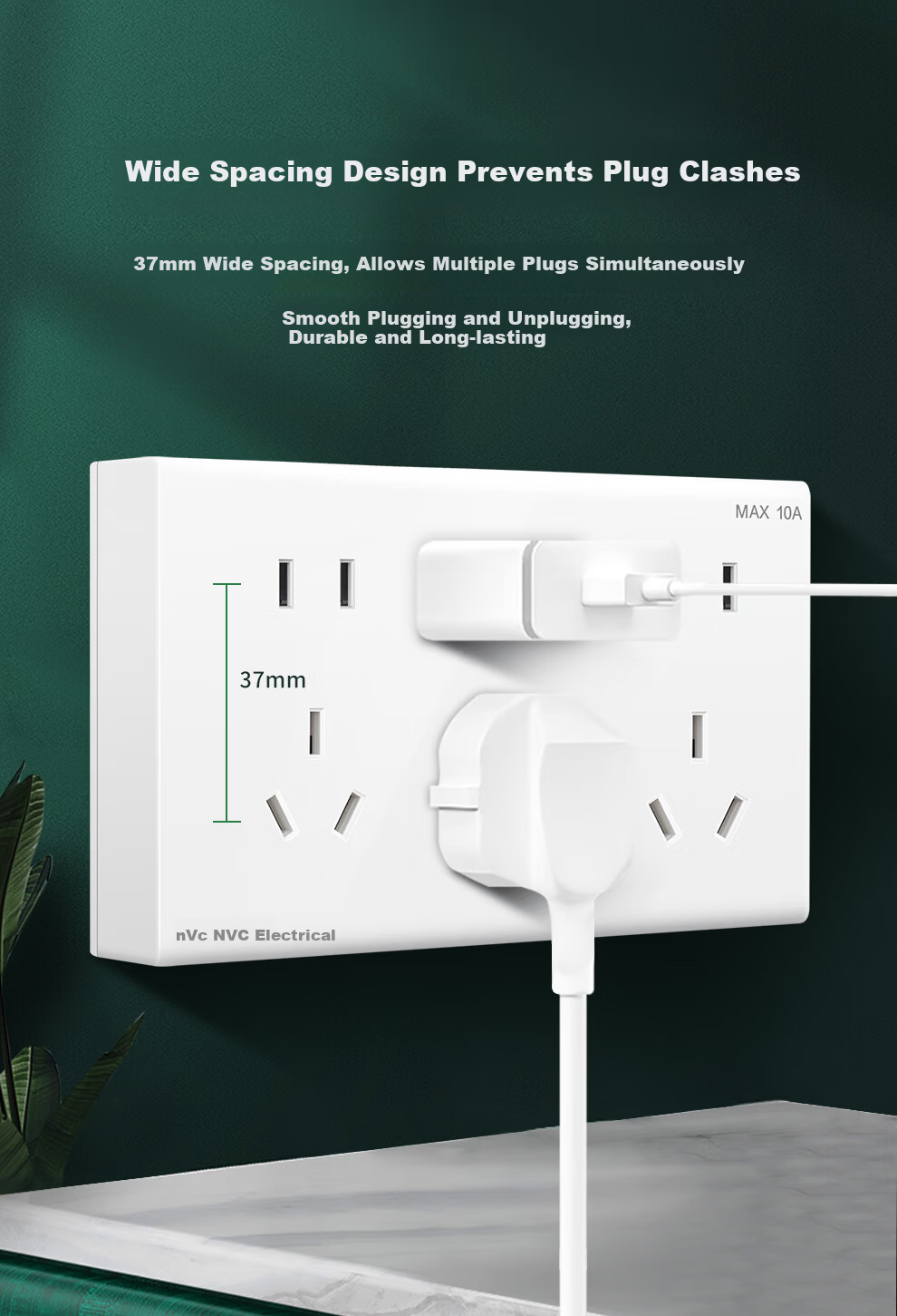 NVCleishidiangong Surface-Mounted Switch Socket, Single-Outlet Six-Category Computer Socket, 86-Type Wall Switch Panel, N02 White 3