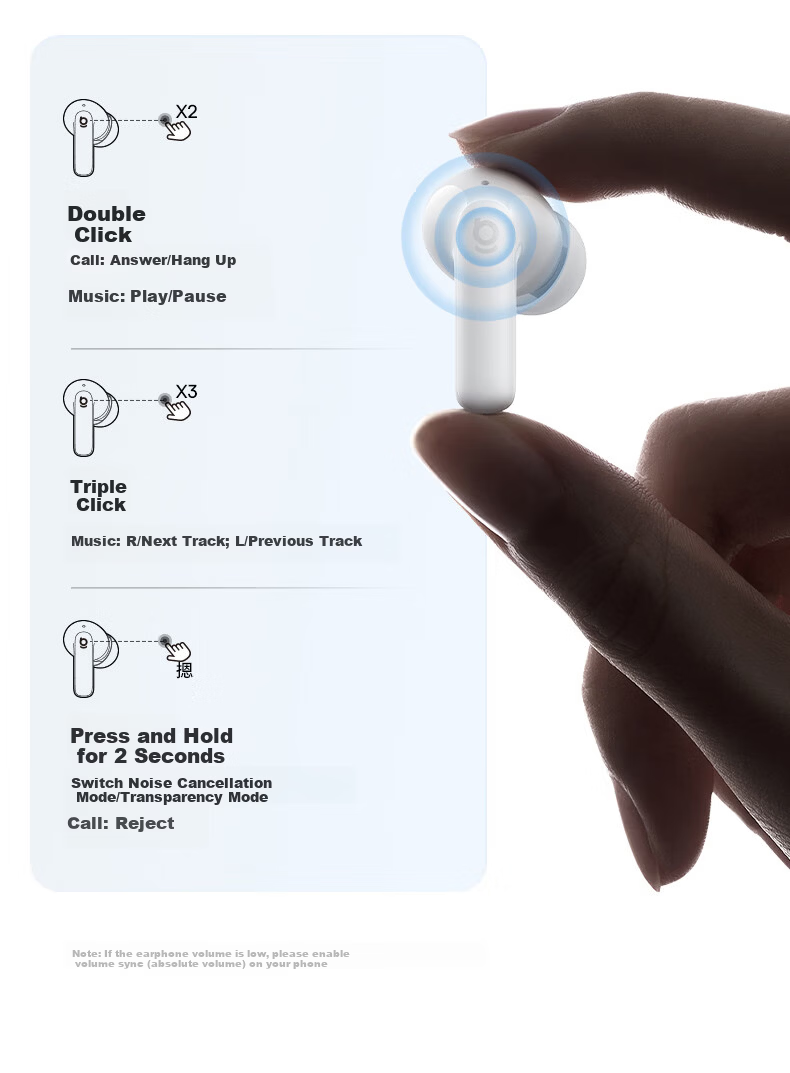 BASEUS BP1 NC In-Ear True Wireless Bluetooth Earphones Deep Noise Cancellation Long Battery Life Custom Touch Control Compatible with Apple iPhone 17 Huawei Vivo Phones Gift 28