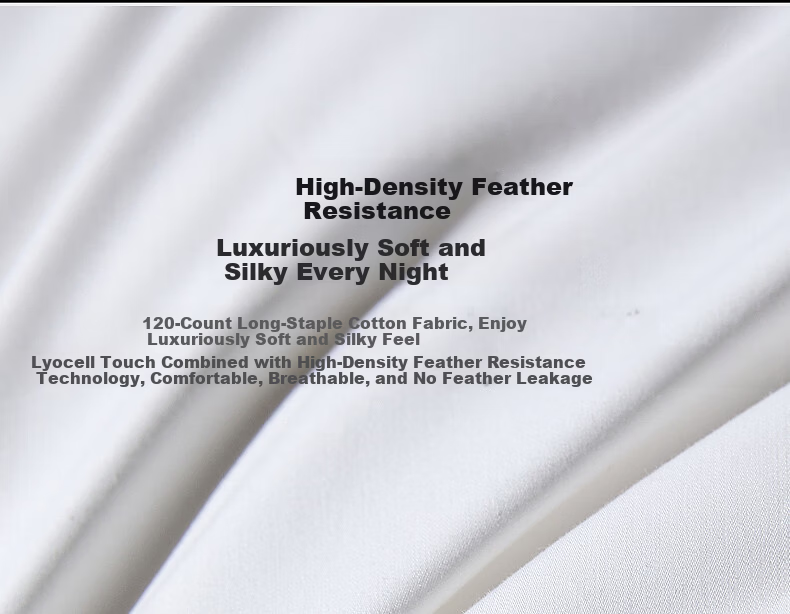 Mercury Home Textiles Pillow 95% White Goose Down Pillow Five-Star Hotel Down Pillow 120-Thread Count Class A Neck Support Cervical Pillow Single 10