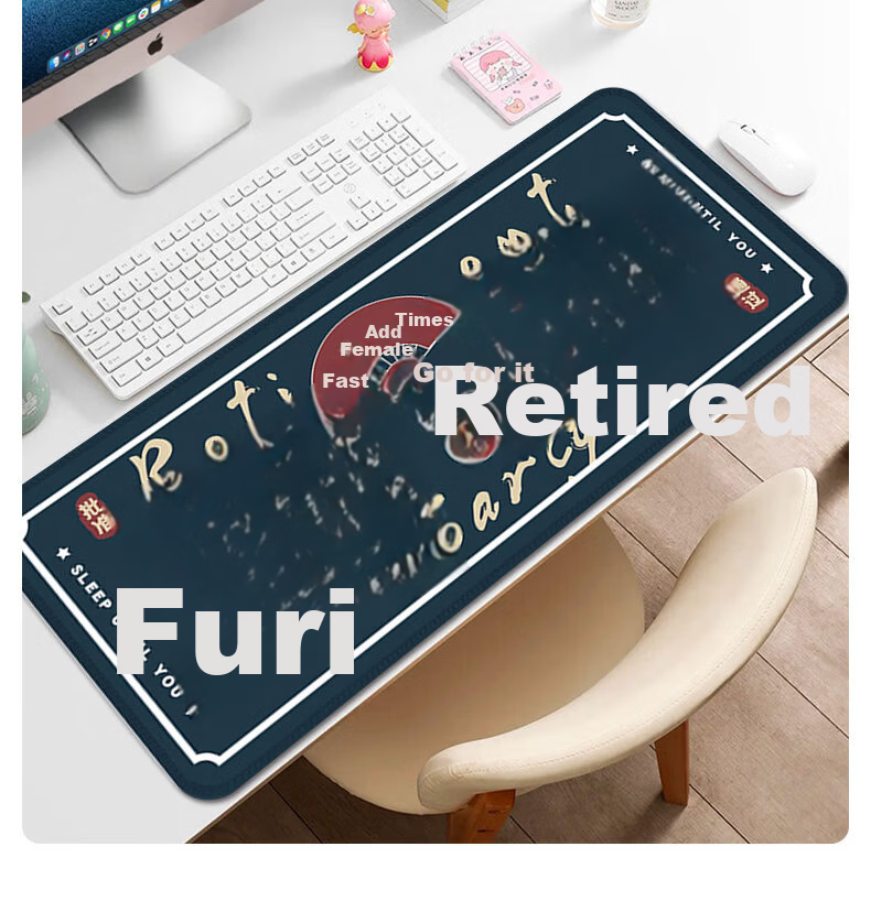 JPLAYER Extra Large Thick Mouse Pad Student Office Computer Desk Mat Creative Minimalist Text Precision Edge Locking 900x400x3mm 1