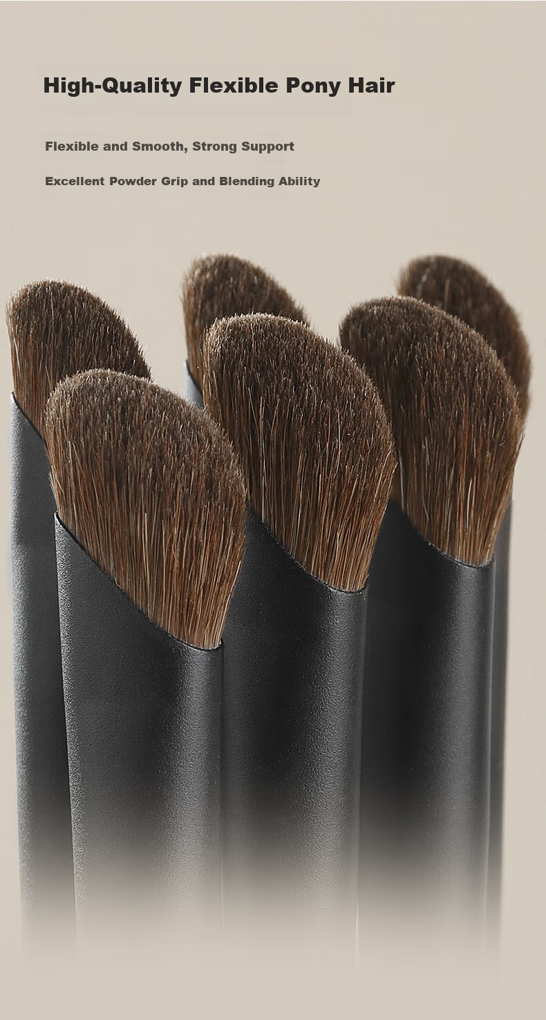 MSQ Starry Small Sickle Nose Contour Brush Nose Wing Blending Shading Brush Animal Hair Horse Hair Natural 3D Makeup Effect 3