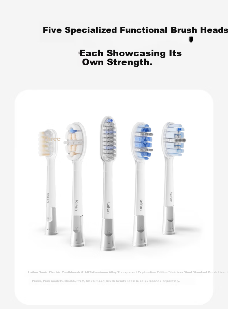 Laifen Second Generation Electric Sonic Toothbrush i2 ABS Model Deep Cleaning Gum Care Adult Toothbrush Upgraded Light Gray Couples Birthday Gift for Him/Her 5