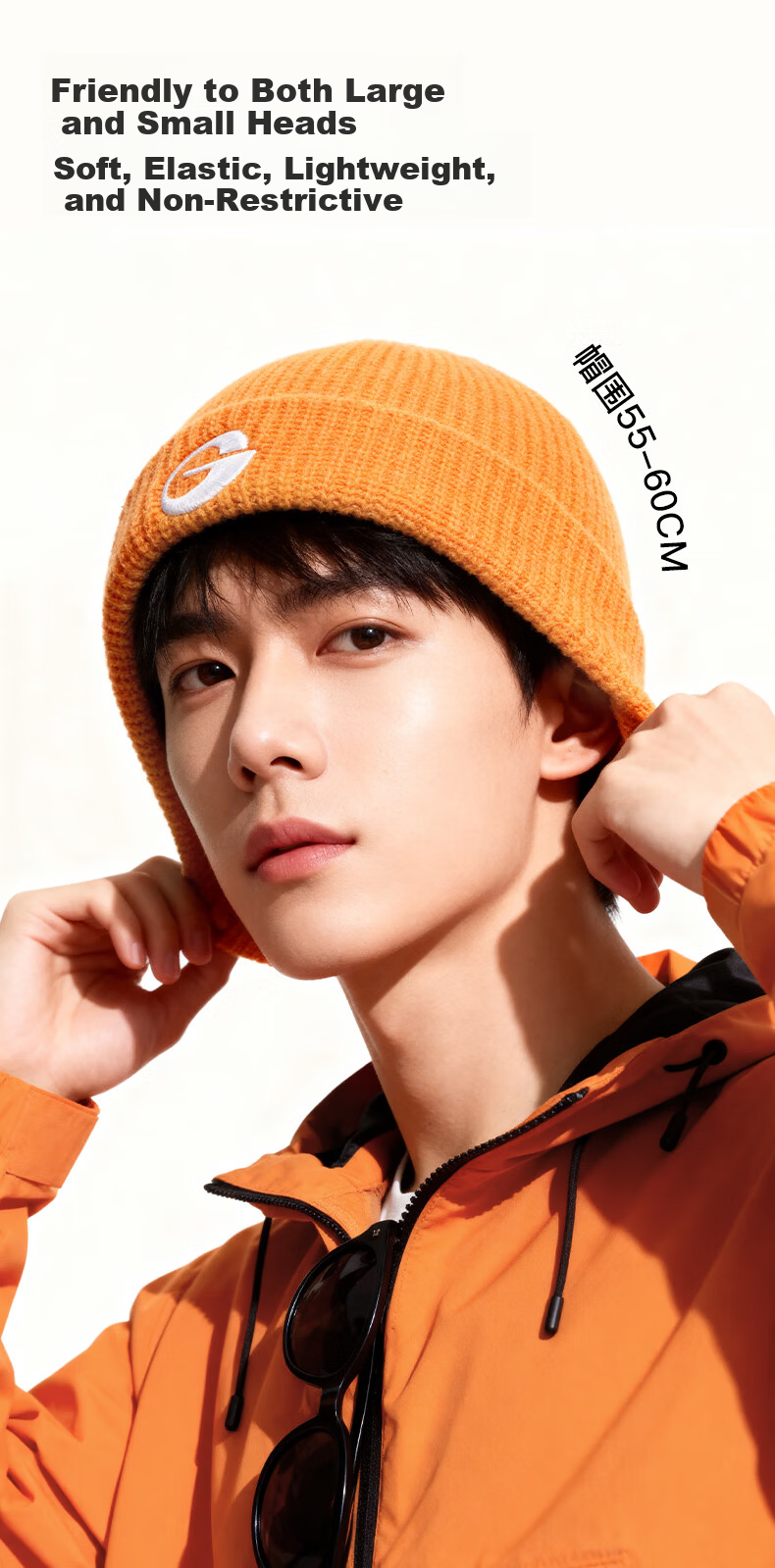 GOLOVEJOY Knit Cap Cold Weather Hat Women's Spring Men's Warm Thin Windproof Outdoor Hiking Mountaineering Beanie Black 4