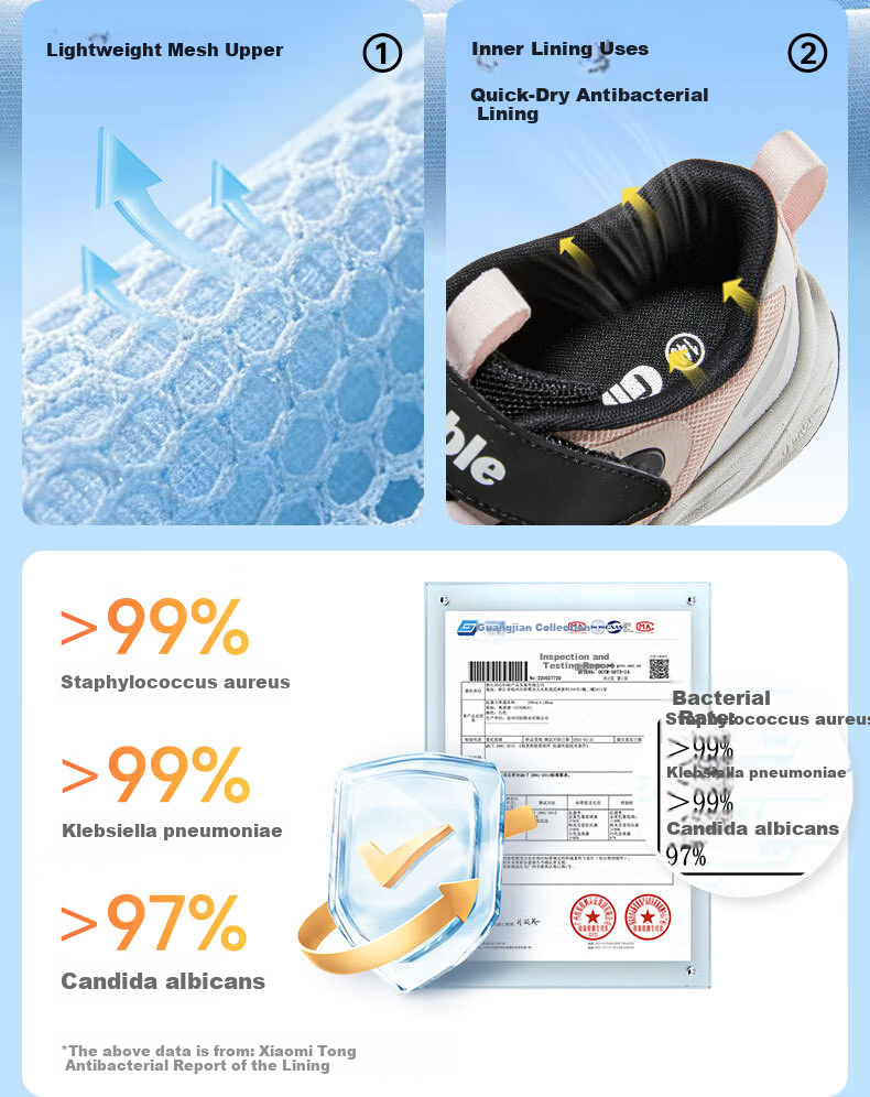 Ginoble Children's Walking Shoes Summer 2026 New Breathable Sandals for Boys and Girls Ages 1-5 GW1916 9