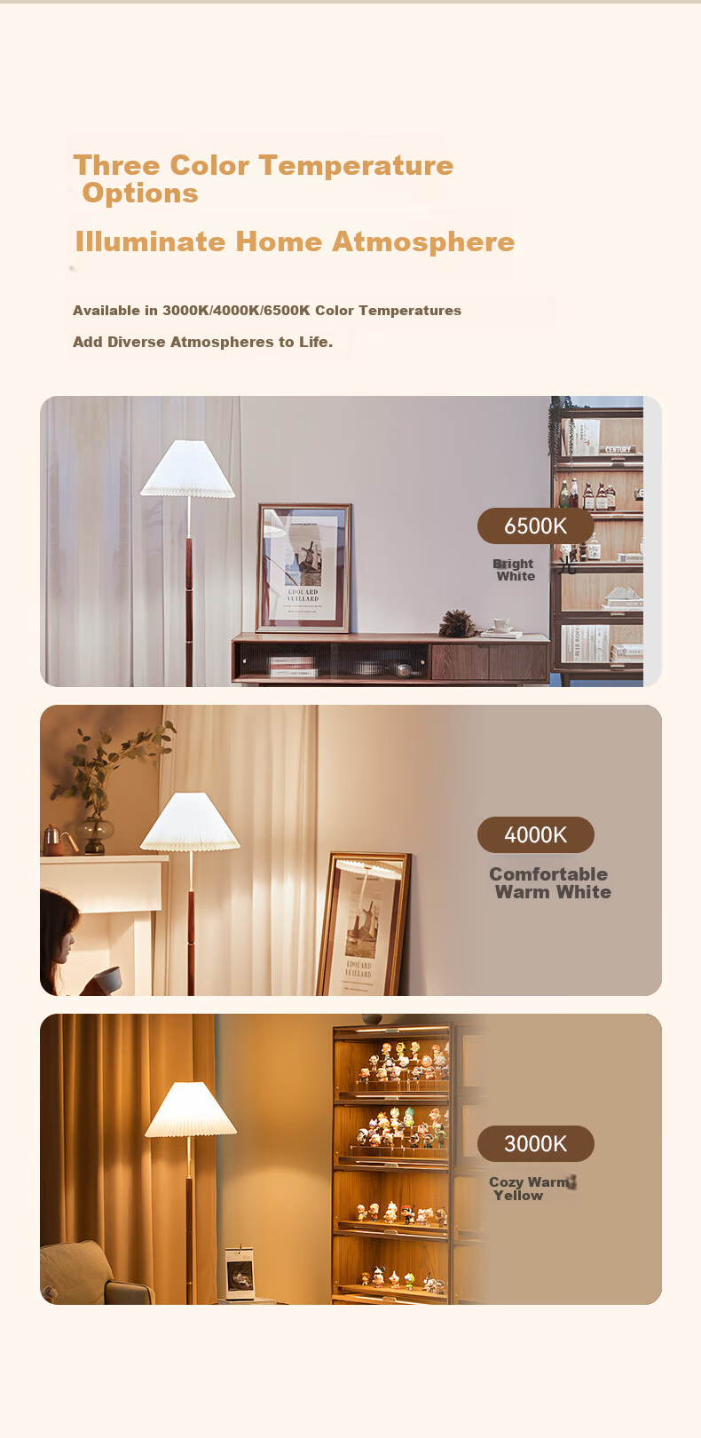 NVC LED Bulb E27 High Power Energy-saving 15W Warm White 4000K 3-Pack Level 2 Energy Efficiency 10
