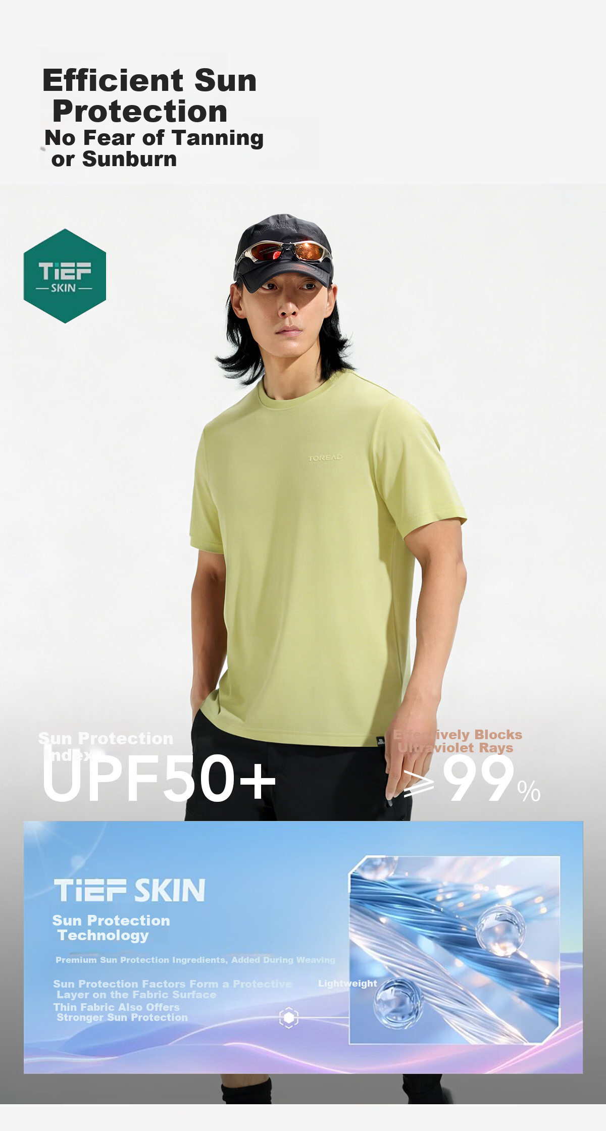 TOREAD Quick-Dry T-Shirt 26 Spring Summer New Couple Breathable Short Sleeve Sun Protection Round Neck Stretch Sports Top TAJJBO82716 4