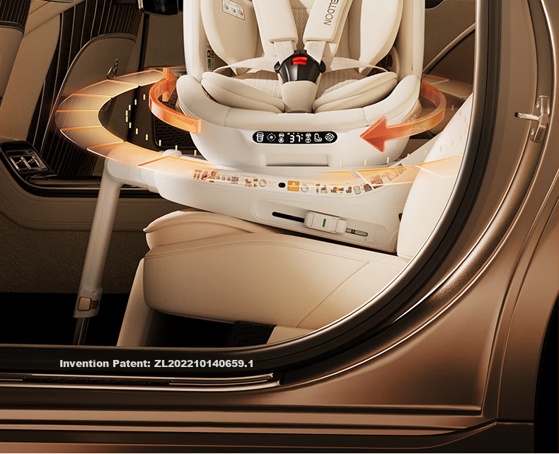 Welldon Smart LUX Child Safety Seat 0-7 Years i-Size Intelligent Ventilation AI Voice Rotation 17