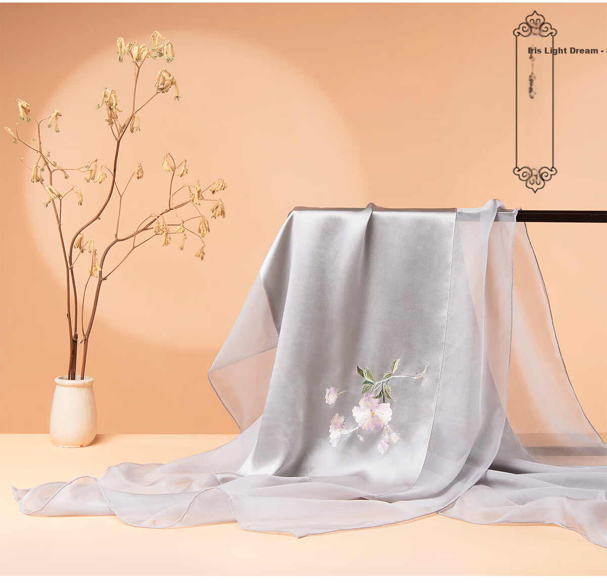 Zhijinlou 100% Mulberry Silk Scarf Non-Heritage Handmade Su Embroidery Genuine Silk Long Hangzhou Silk Shawl Birthday Gift 16