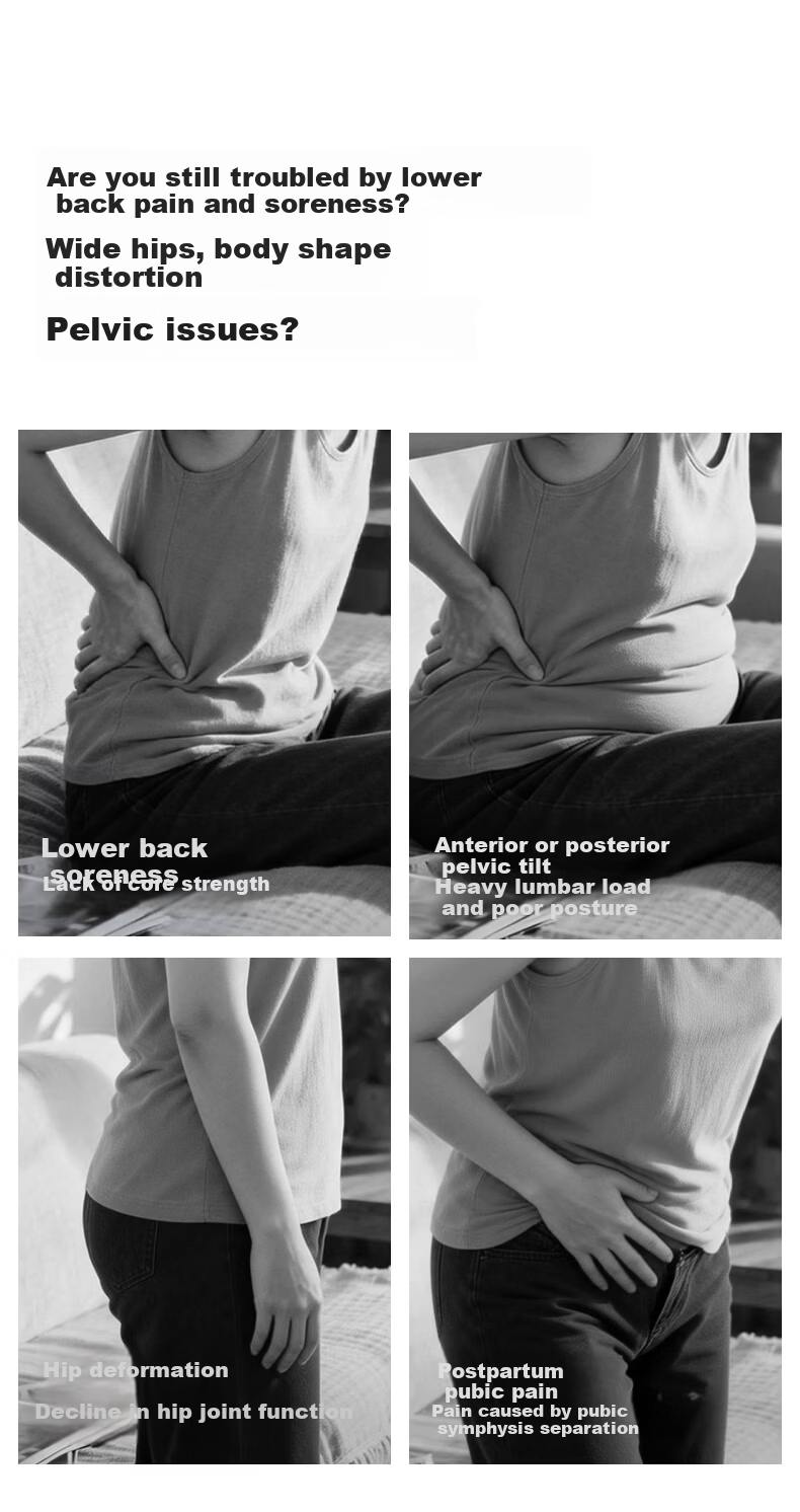 NAILEKESI N Medical Sacroiliac Joint Lumbar Support Belt Postpartum Pelvic Tilt Corrector Tailbone Hip Repair Stabilization Belt M 1