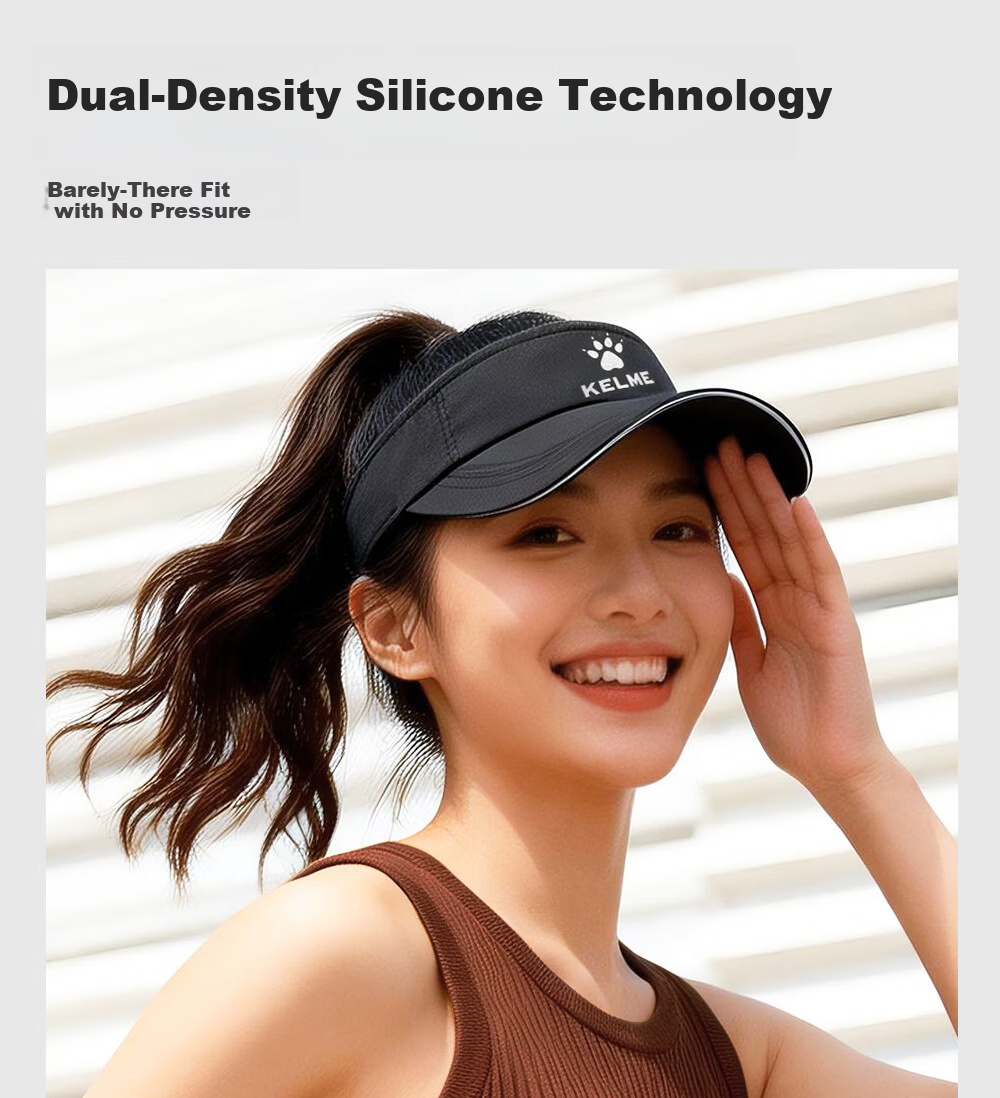 KELME Summer Breathable Running Sunshade Cap Unisex Quick-Dry Outdoor Trail Marathon Sun Protection Tennis Sports Hat 4