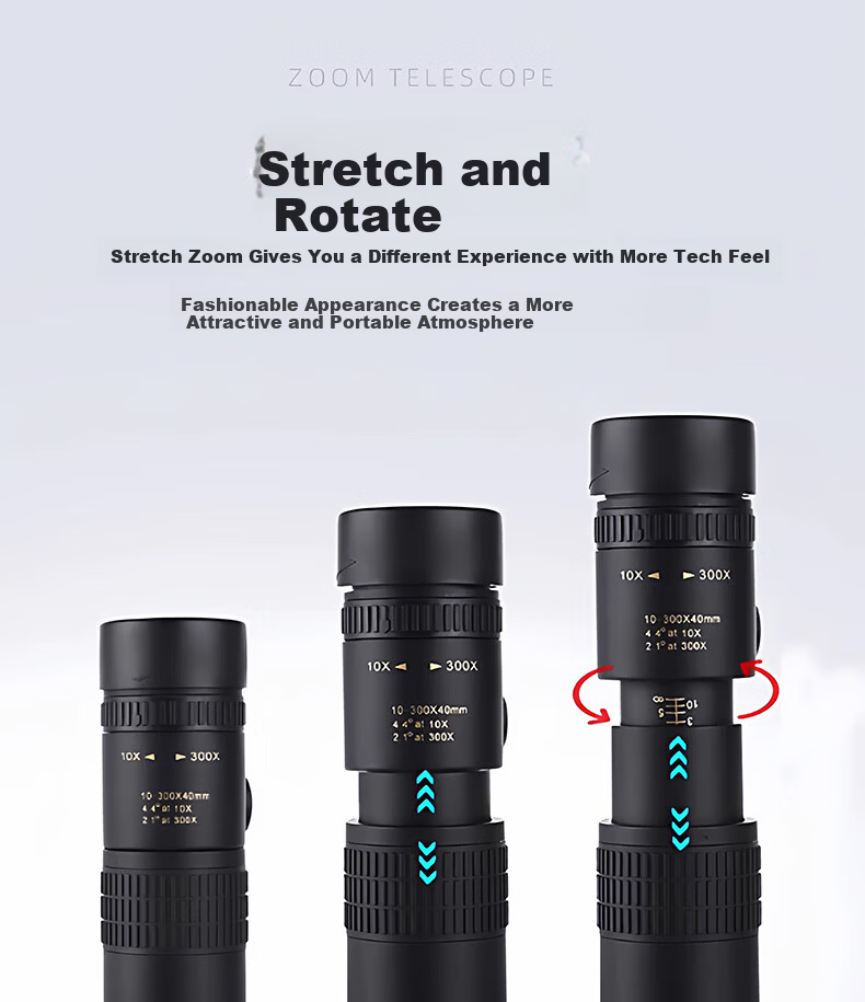 HUGE Monocular Telescope Zoom Portable Outdoor Birdwatching High-Power HD Professional Concert Phone Photography 3
