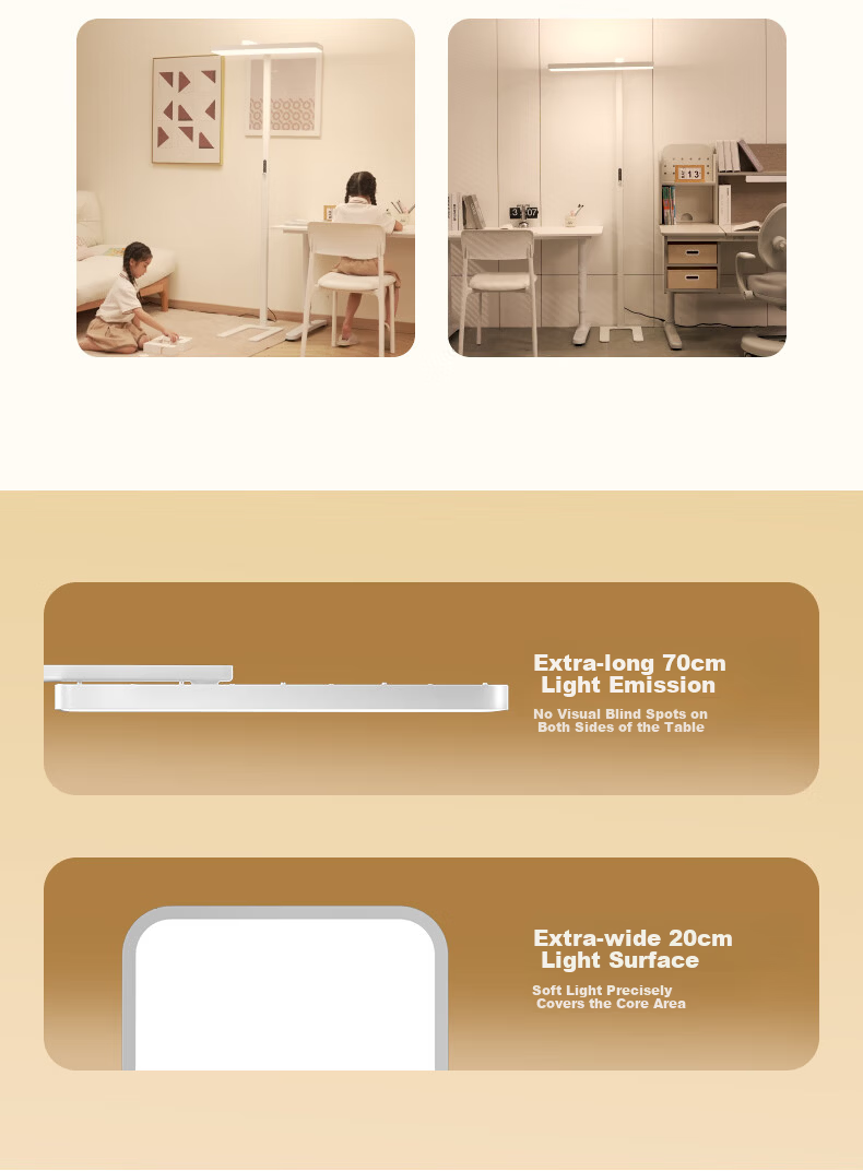 Haishibao Red Light Eye Protection Full Spectrum Children's Student Learning Smart Floor Desk Lamp E2B-125W 11