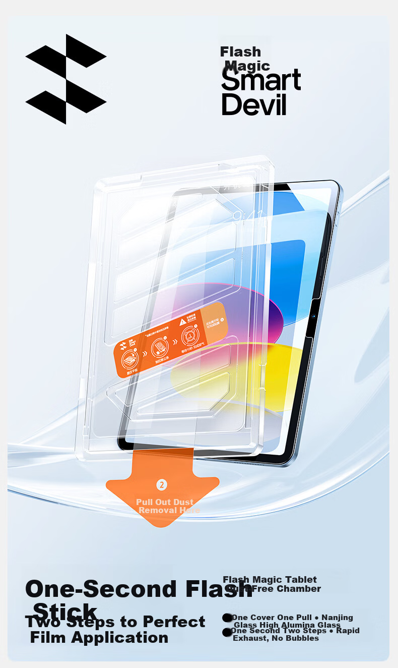 Shanmo iPad Pro 11-inch M5 Chip Tempered Glass Screen Protector Dust-Free Installation for 2024/2025 Apple Tablet HD Film 3