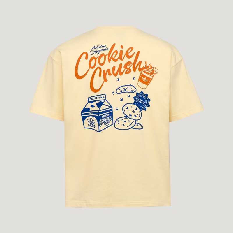 Adidas Originals Unisex FOOD TEE SS Short Sleeve T-Shirt LC6507 Yellow M 3