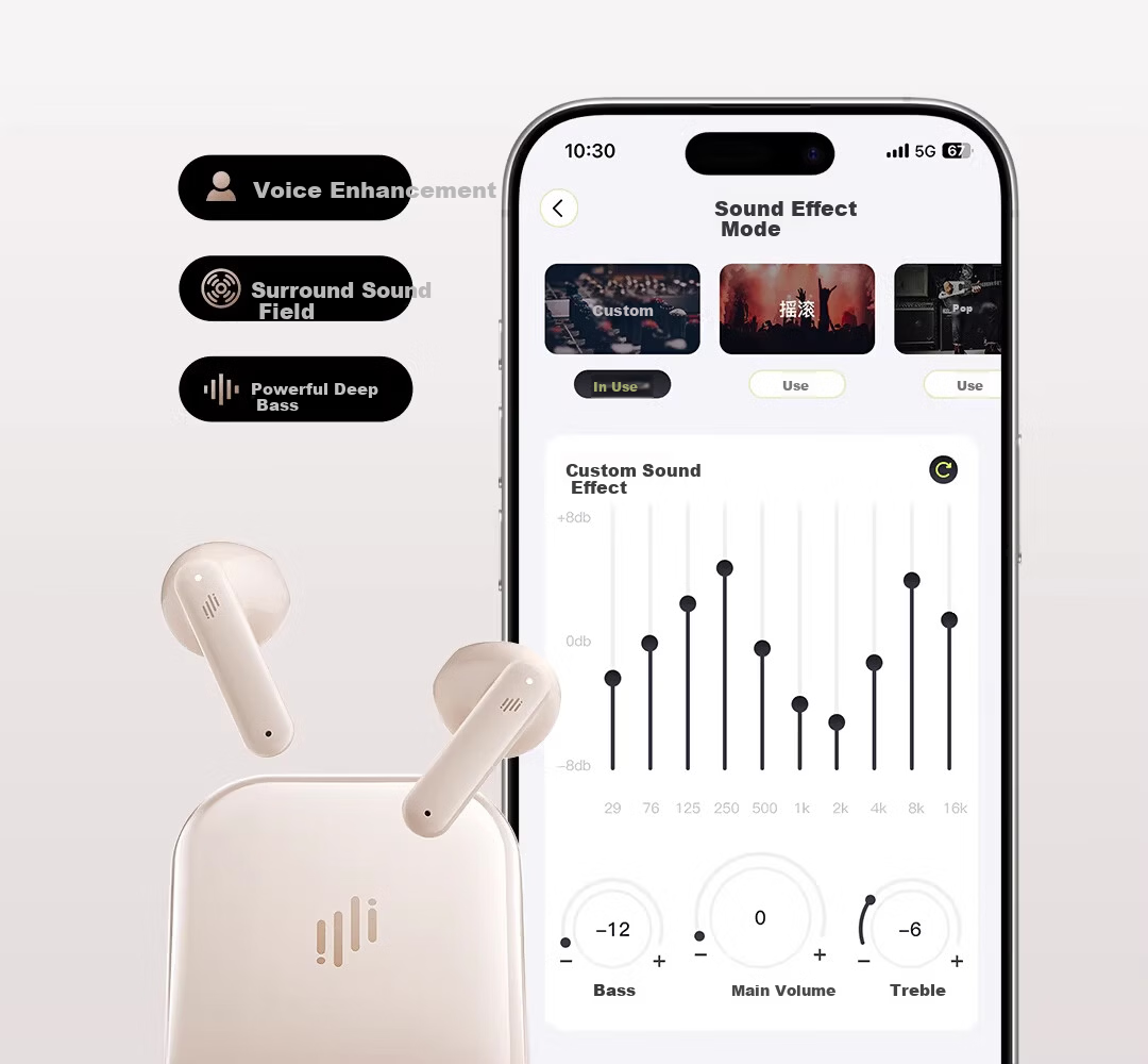 Soaiy MC6 Bluetooth Clip-On Wireless Earphones Long Battery Life Universal for Huawei Apple 2026 New Model 19