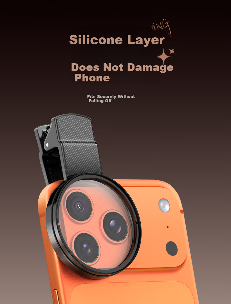 Suoying [Hot Sale 200W] Adjustable Starlight Lens 8-Line 67mm Starburst Filter for Mobile Phone Camera External Photography Tool Night Sky Jewelry Night Scene Starlight Filter 17
