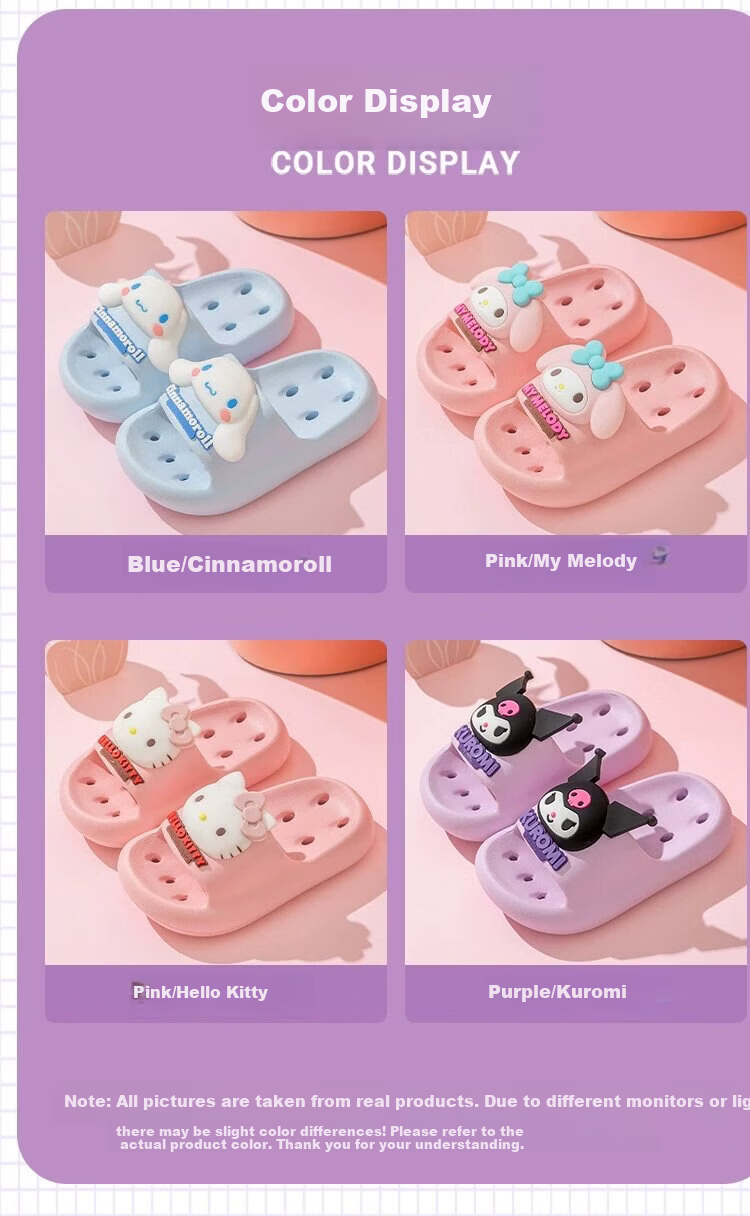 Ganmai Children's Slippers Girls Summer Sanrio Cinnamoroll Quick-Dry Bathroom Sandals Boys 180 4
