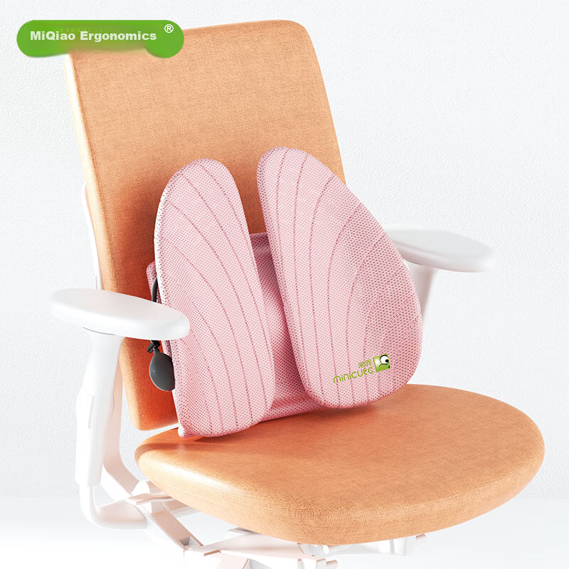 Minicute Ergonomic Lumbar Support Cushion, Car Backrest Pad, Breathable Office Waist Pillow, Holiday Gift, Practical