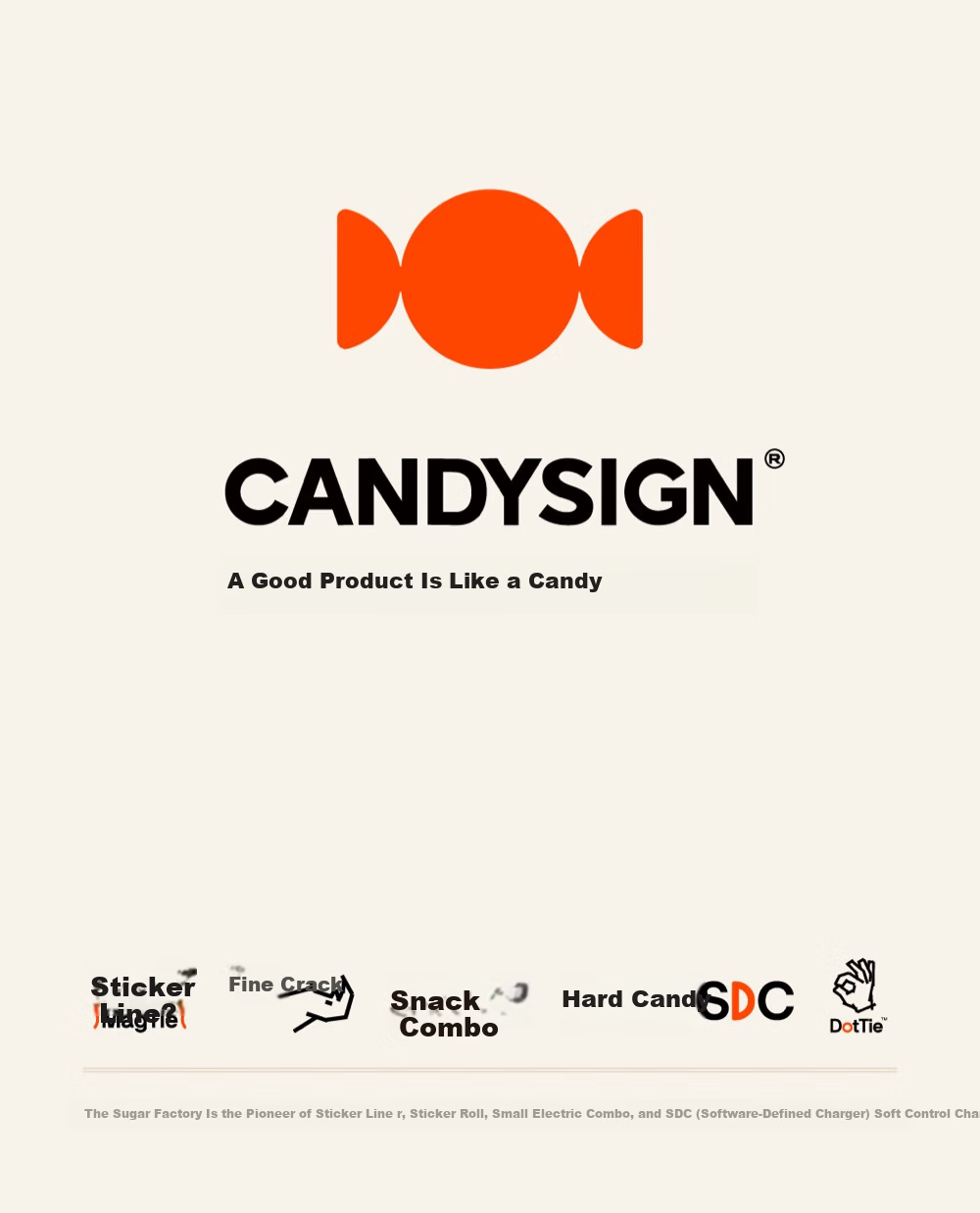 CANDYSIGN Sugar Factory DotTie Magnetic Adhesive Roll OK Line 100W USB C-C Sweet White K Line Mosquito Coil Apple iPhone Charging Data Cable Laptop Cable 8