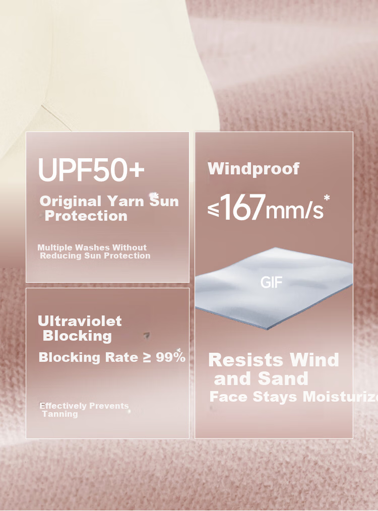 Beneunder Women's Windproof Face Mask Winter Sun Protection Cycling Face Cover High-Value Anti-Dryness Mask 4