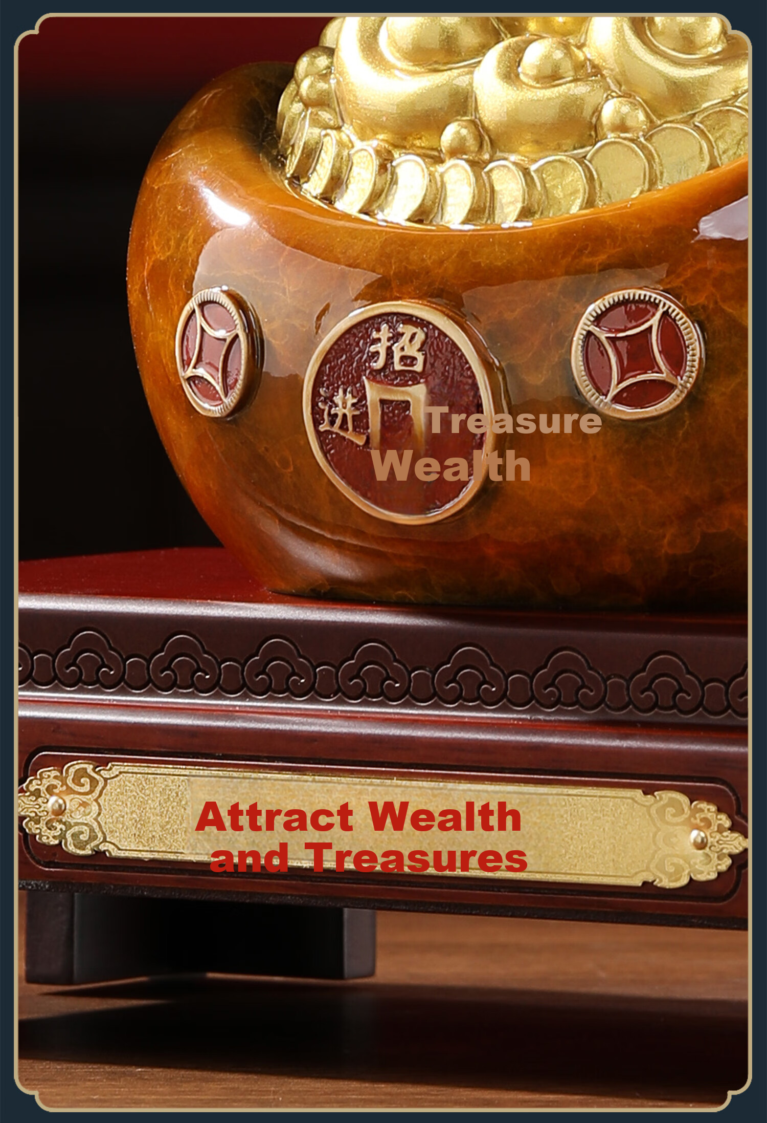 Daming Copper Craftsman Large Copper Pen Wealth Ornament Opening Celebration Gift Office Reception Hallway Living Room Decoration Housewarming Promotion Gift 8