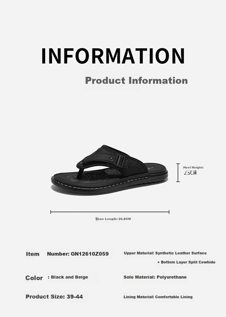 Bull Family Men's Flip Flops 2026 Summer New Casual Durable Beach Slippers for Home and Outdoor Wear 8