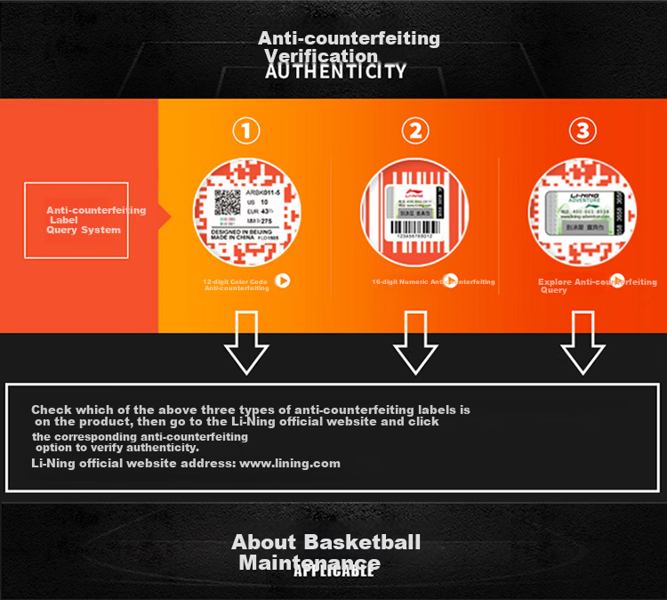 LI-NING Basketball Adult Size 7 Junior High and Primary School Youth Official Exam Indoor Outdoor Training Game Basketball 19