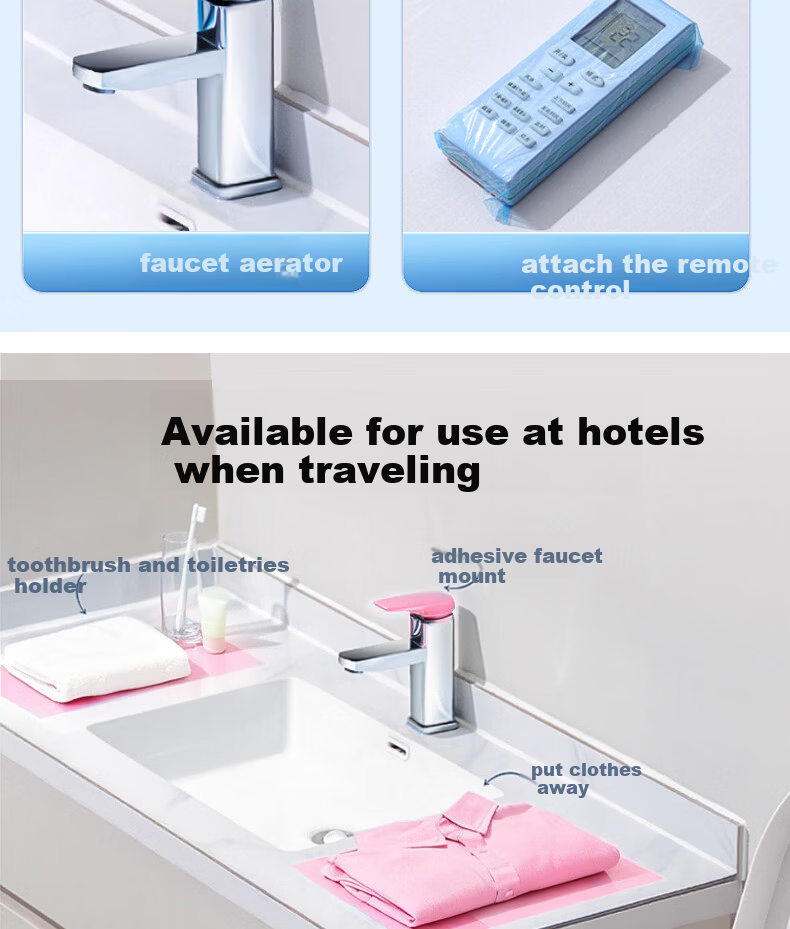 BWNK Hotel Disposable Toilet Seat Covers Travel Portable Full Coverage Sanitary Barrier Film Pink 4