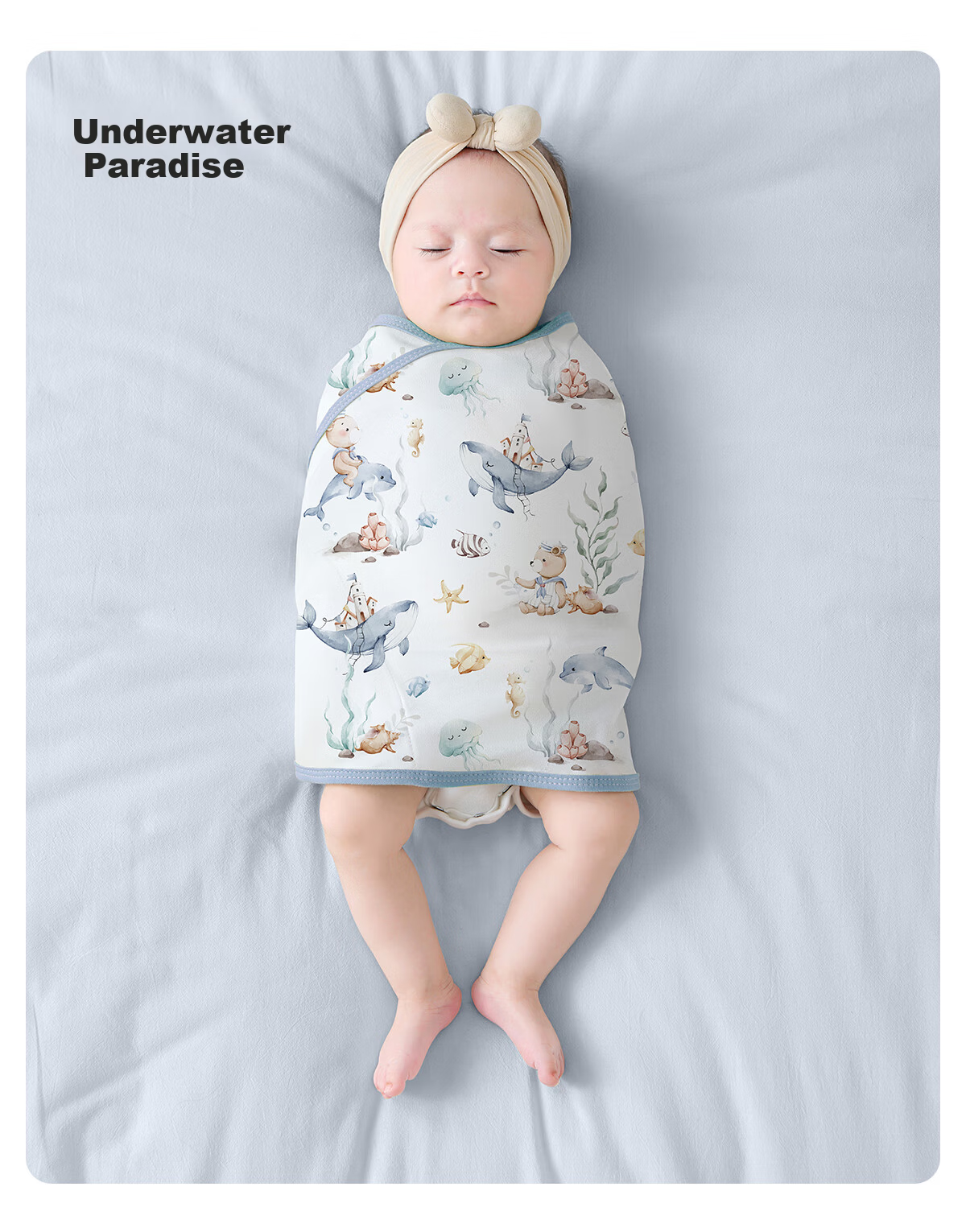 JOYNCLEON Baby Sleeping Bag, Summer Thin Version, Infant Anti-Startle Device, Swaddle Blanket, Pure Cotton, 2-Pack, 80 Cm, Jsd177271 18