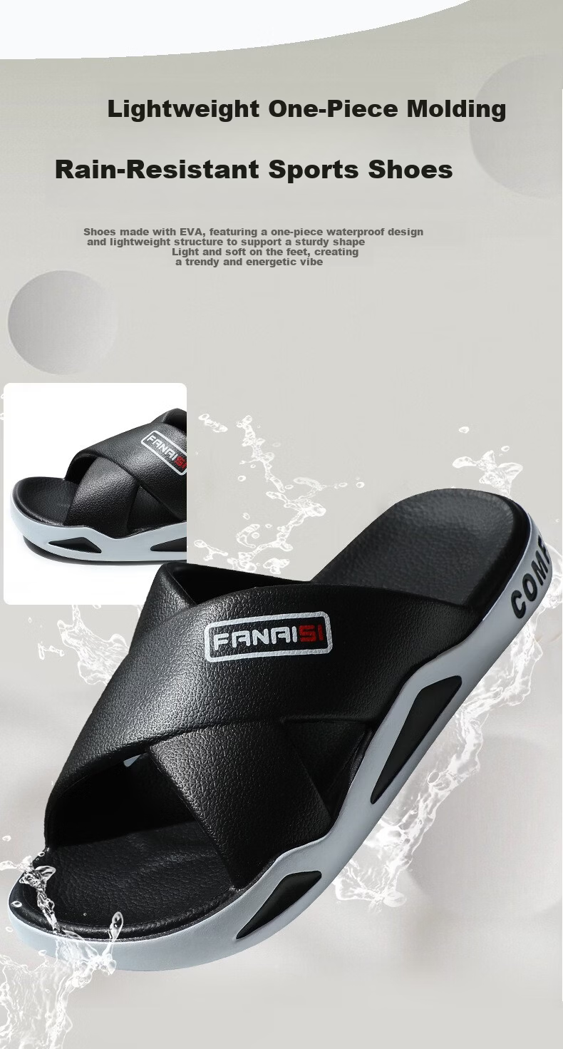 YUZHAOLIN Men's Fashion Sports Beach Slippers Comfortable Soft Sole Sandals 2