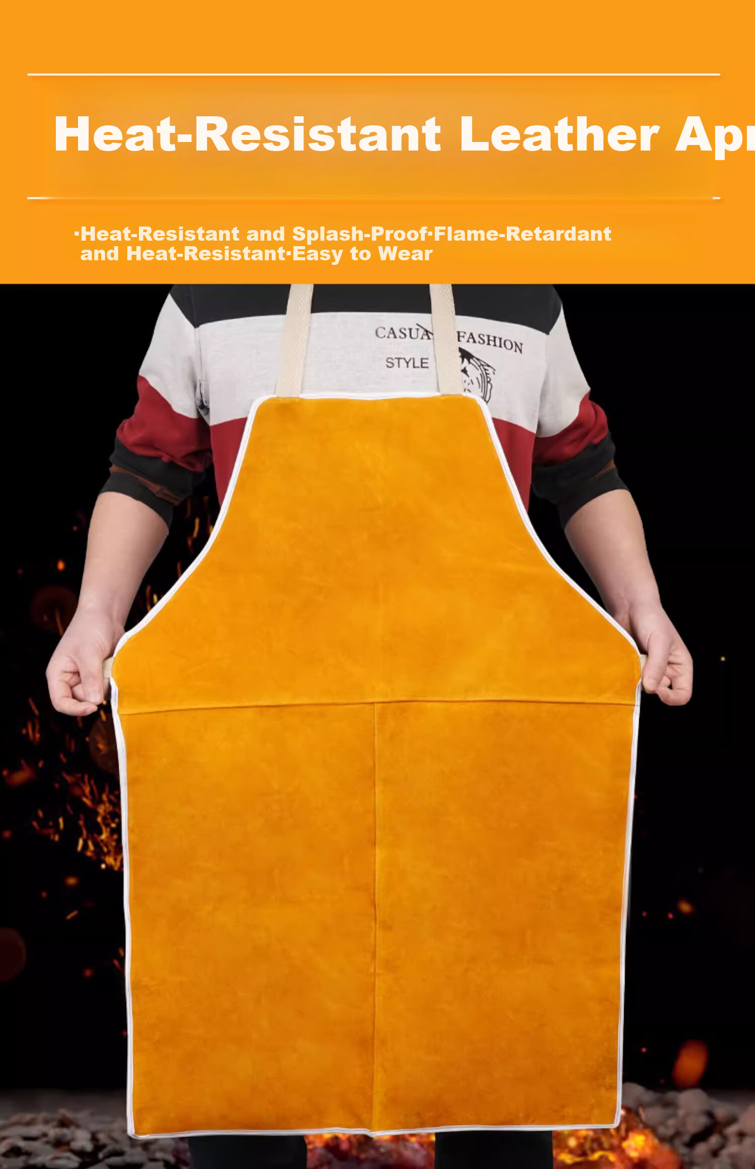 Minggu Leather Welding Fire-Resistant Foot And Leg Guards, Welder Foot Covers Protective Foot Covers Wear-Resistant Heat Insulation Anti-Spatter 1