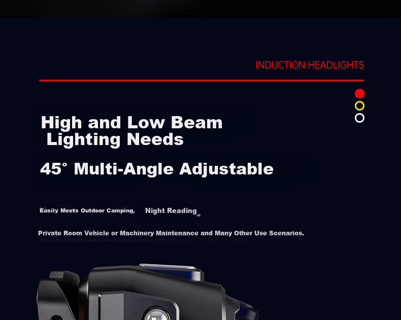 Lenovo Headlamp High Brightness Long Battery Life Rechargeable Outdoor Night Fishing Sensor Waterproof Work Mining Lightweight Head-Mounted Light 14