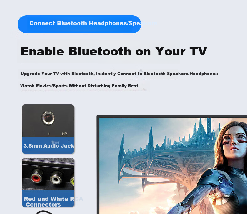 BIAZE Bluetooth Receiver 6.0 Adapter to USB Drive Speaker AUX for Vintage Amplifier Headphones Lossless Wireless Transmitter for Desktop Laptop TV Audio Module 21