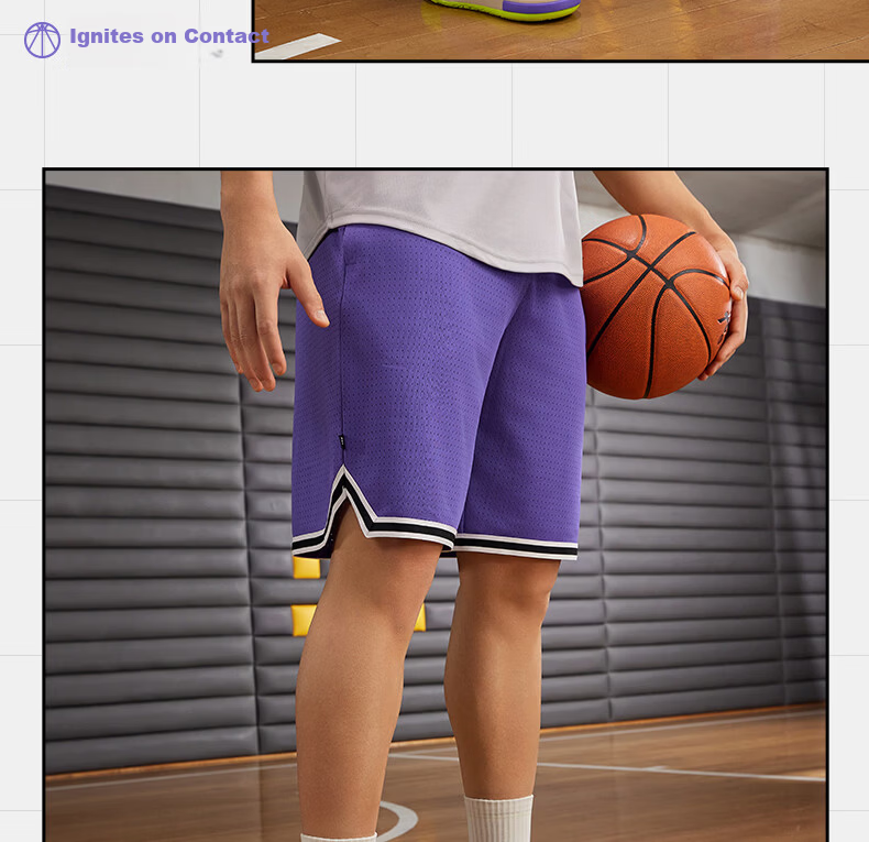 361° Men's Sports Shorts Spring Summer New Quick-Dry Basketball Five-Point Loose Printed Pants 652621702-1 18