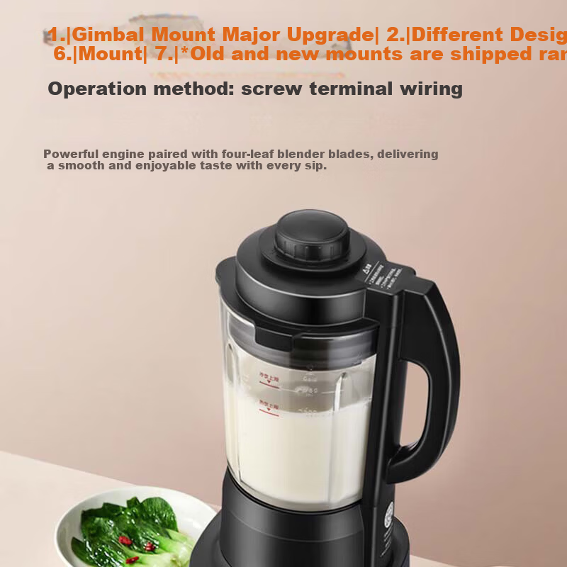 Joyoung ZMD Peace of Mind Series Blender with Reservation, Keep Warm, Automatic Cleaning, Filter-Free, Multifunctional Heating Food Processor 1.75L L18-P608
