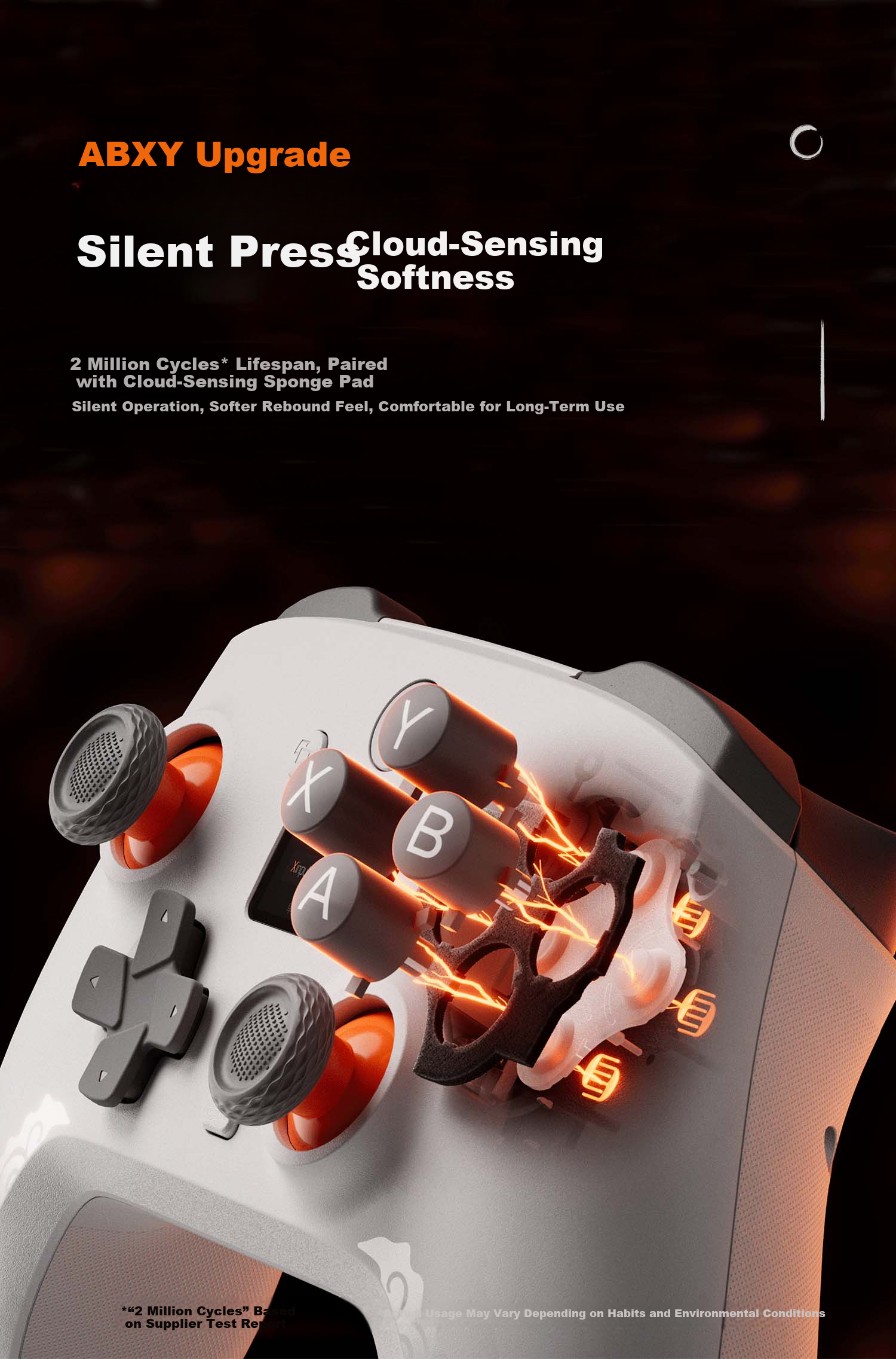 Mojang Lingyun Wireless Gaming Controller Bluetooth 2.4G Compatible with PC Tablet Phone Switch Computer Steam Supports Dual Hall Smart Screen for Shadowlands Monster Hunter Double Hall 6