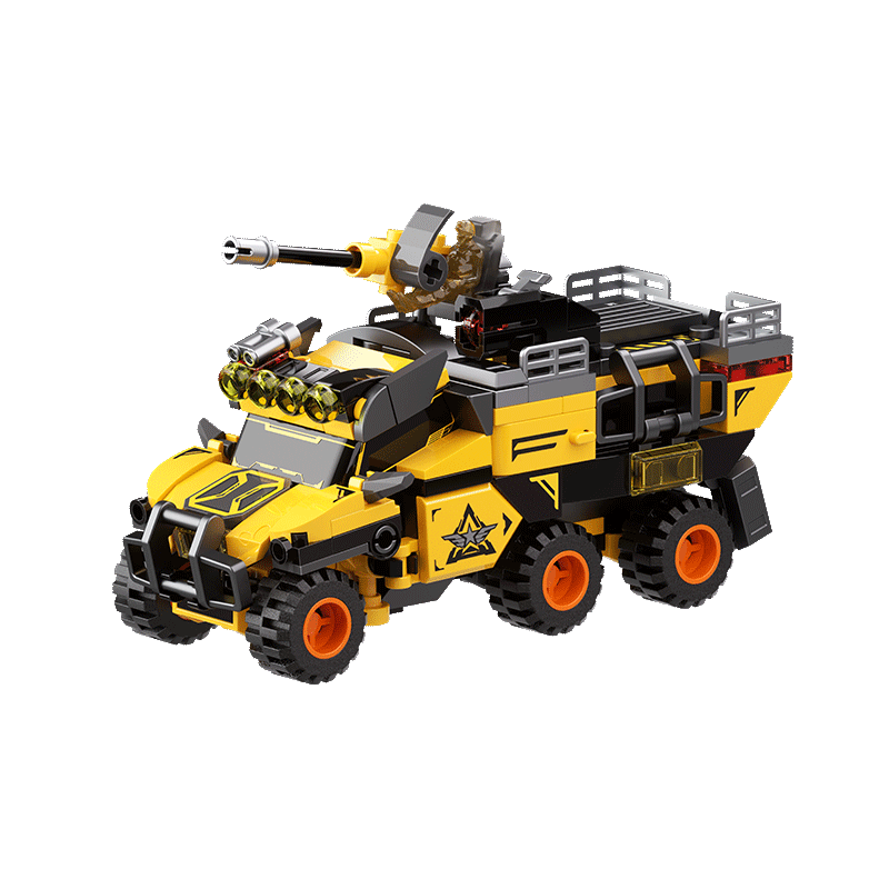 F5 Building Blocks Military Base Armored Assault Vehicle Children's Assembly Toy Soldier Sand Table Attack and Defense Boys Birthday Gift