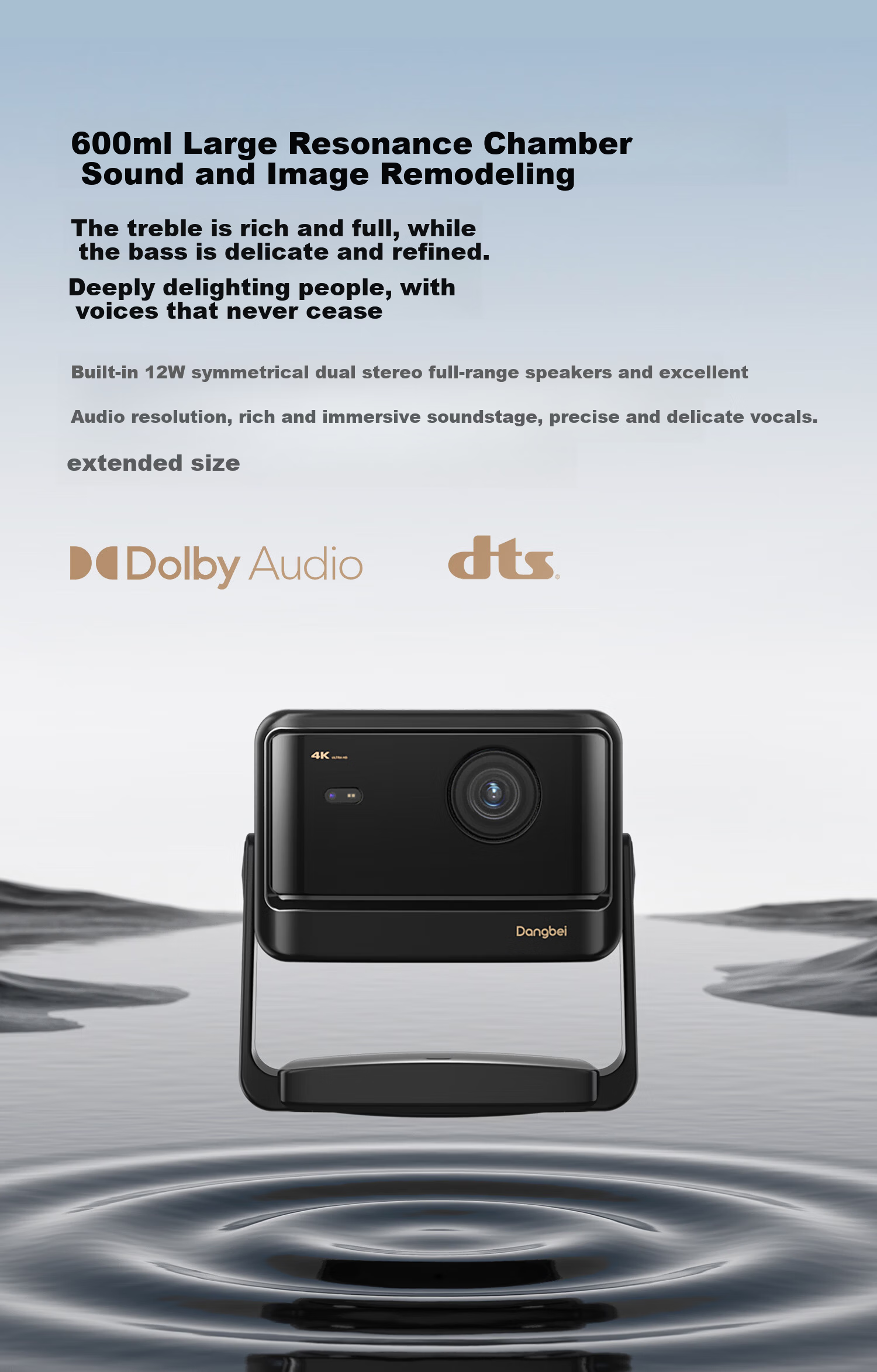 Dangbei X7 Max 4K Ultra HD Tri-Color Laser Projector Home Zoom Shift Lens Family Theater Bedroom National Subsidy 20% (3400 ISO Brightness Dolby Vision) 26