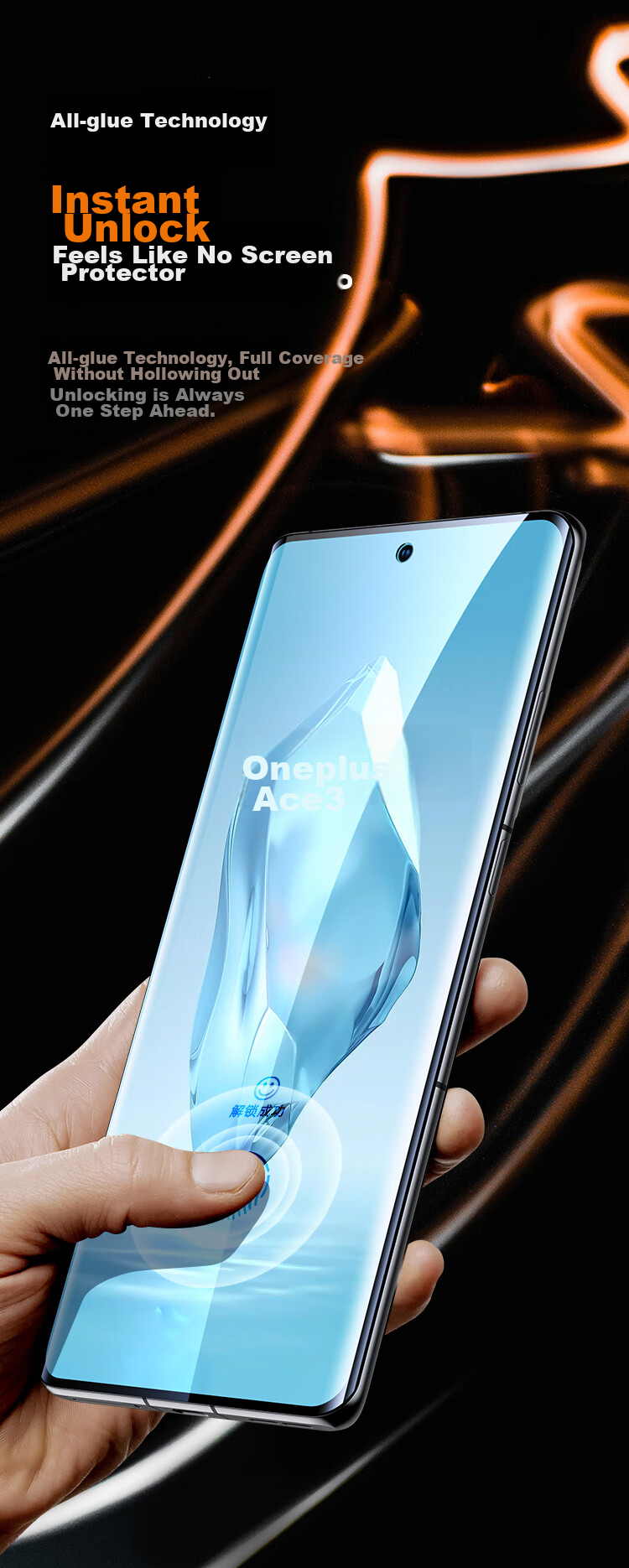 BIAZE [Ultra-Fast Repair 2 Pieces] Suitable for OnePlus Ace3/Pro Hydrogel Soft Film, Oppo Find X7 Phone Screen Protector, High-Definition Non-Tempered Full Adhesive Anti-Scratch Anti-Fingerprint JM100 14