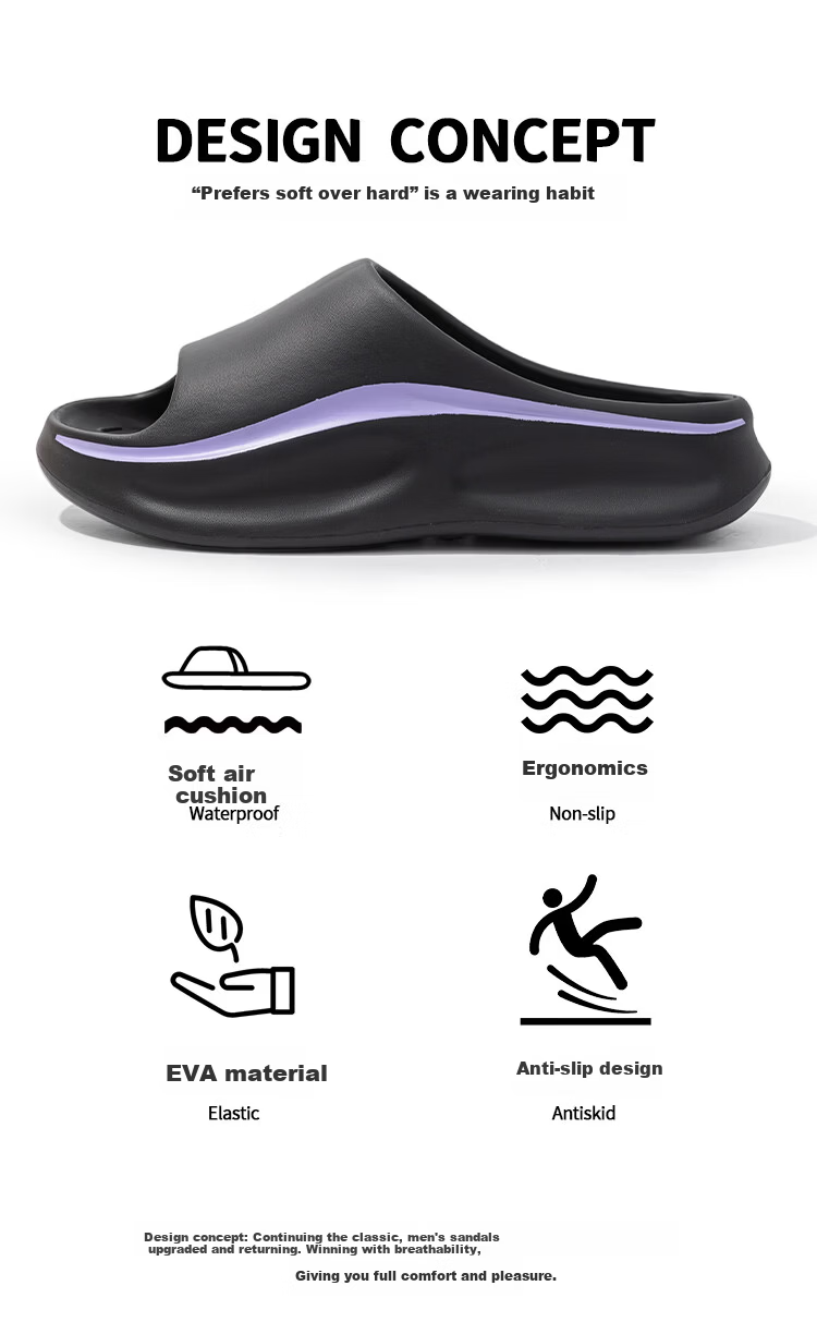 Darsi Xiansen Men's Slippers 2026 New Summer Home Indoor Thick Sole Sports Trendy Outdoor EVA Sandals Men 2