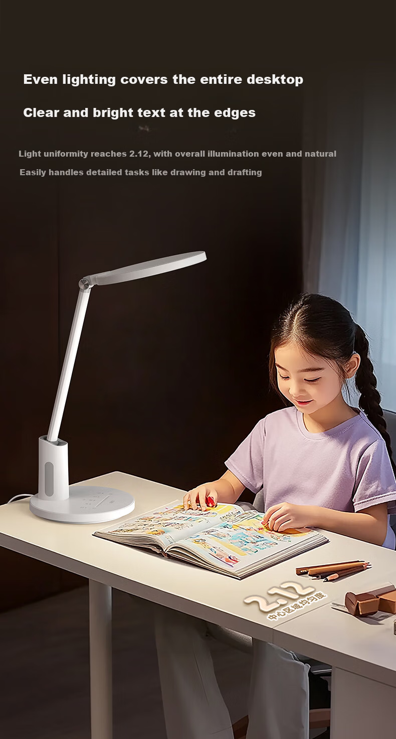 Haoshili AAAA-Grade Eye Protection Lamp, Full Spectrum, for Children And Students, Bedroom Reading And Writing Desk Lamp, H9 7