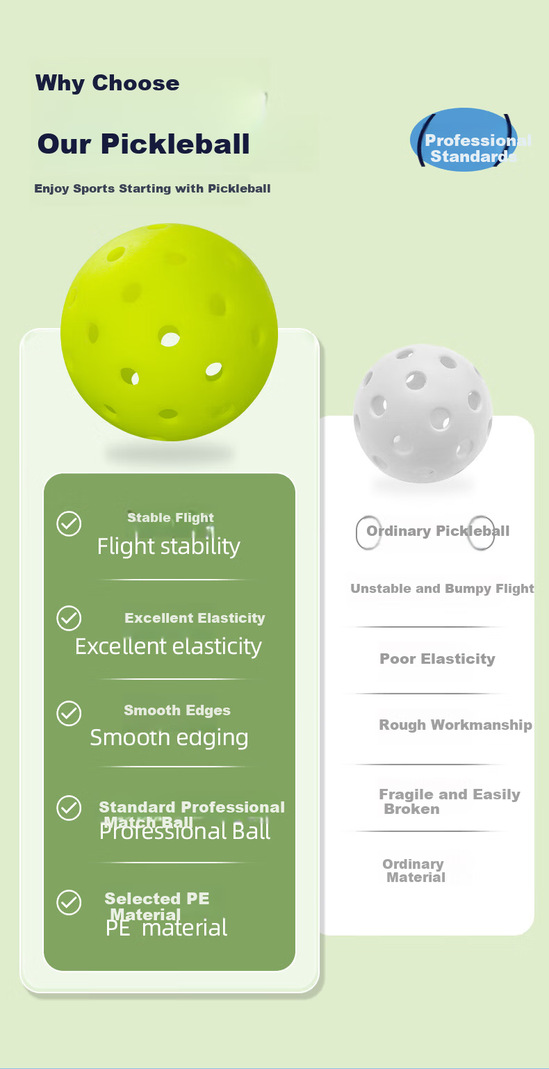 40,000 KM Pickleball Set Tournament-Grade Rotationally Molded Integrated Balls Indoor Outdoor Professional Competition 4-Pack 3