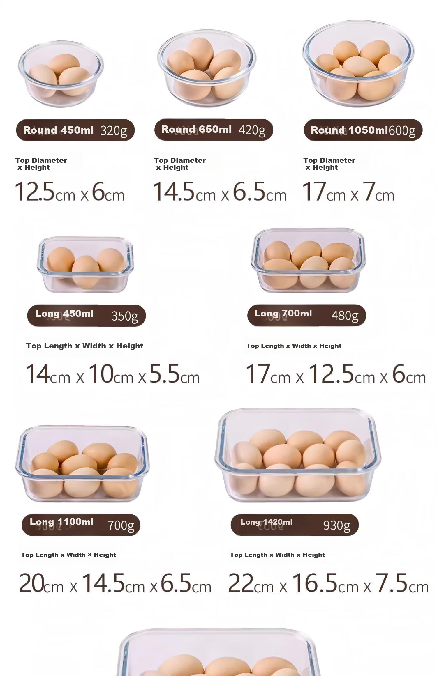 Cilock Glass Lunch Box for Office Workers, Microwaveable Large Capacity Bento Box with Three Compartments, Food Storage Container 9