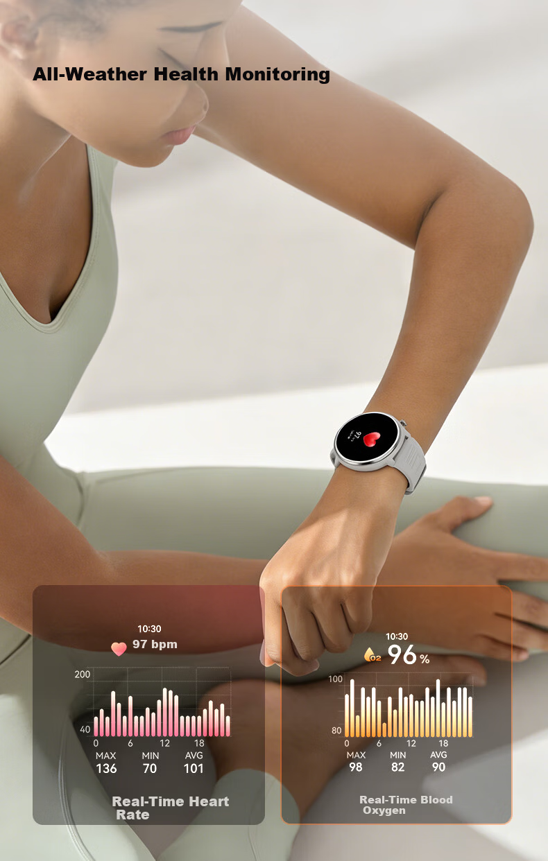 EZON Smartwatch GT8 Gray - Beidou GPS Outdoor Running, Video, Music, Payment, Heart Rate Monitor, Gift Bulk Purchase 12