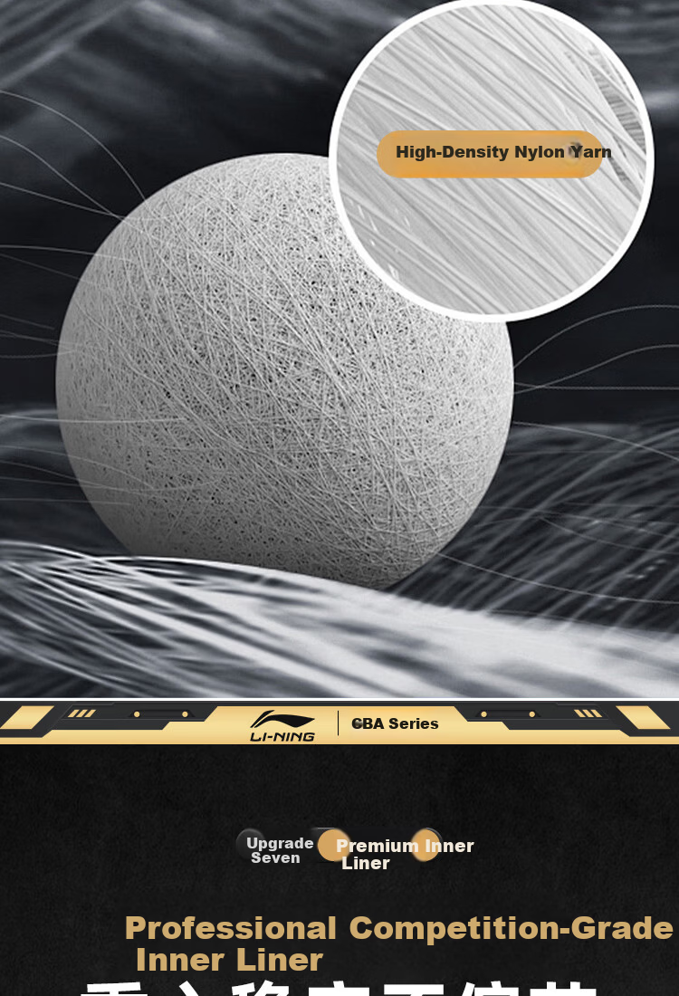 LI-NING Basketball Size 7 CBA Official Game Ball Adult Youth Indoor Outdoor Dustproof Moisture-Absorbent Standard Basketball 091-2 11