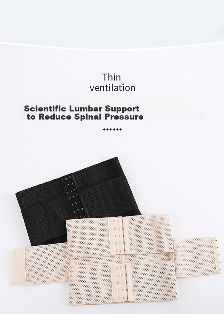 Tingmei Segmented Abdominal Binder Strong Waist Trainer Postpartum Shaping Slimming Waist Belt for Women Flat Belly Waist Support Breathable Thin Design 9