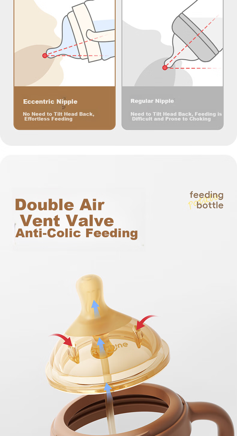 Potato Baby Direct Drinking Bottle PP Children's Straw Water Cup with Zero Gravity Ball Spout for 1 Year and Above 300ml Misty Blue 5