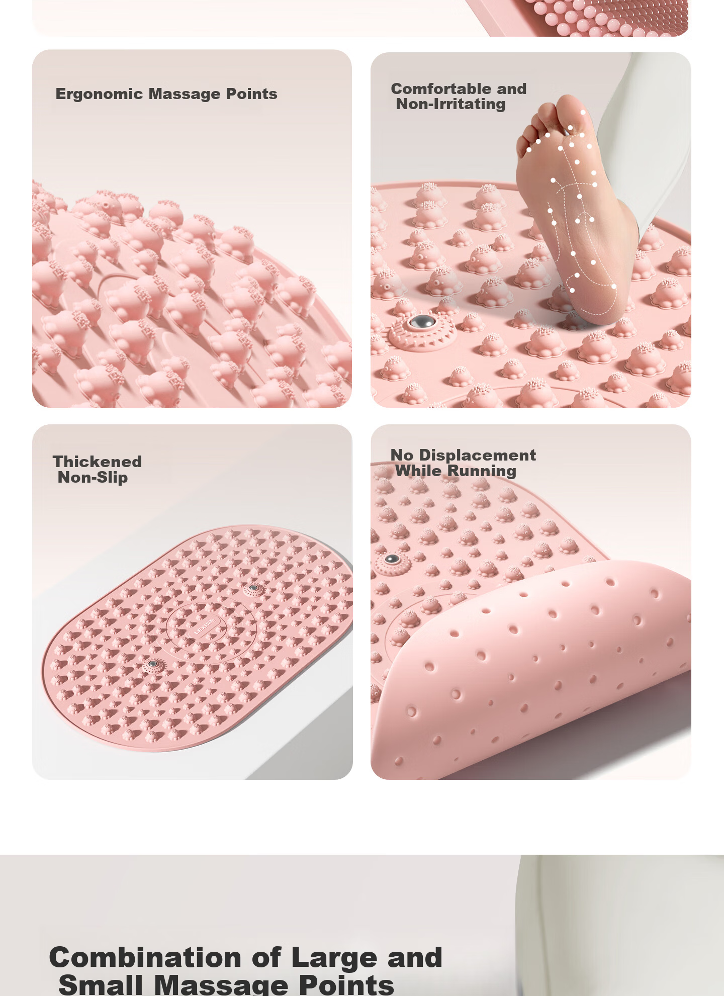 Lexi Upgraded Liquid Silicone Acupressure Mat Ultra Slow Jogging Massage Pad Foot Relaxation Muscle Relief Sleep Aid Purple 4
